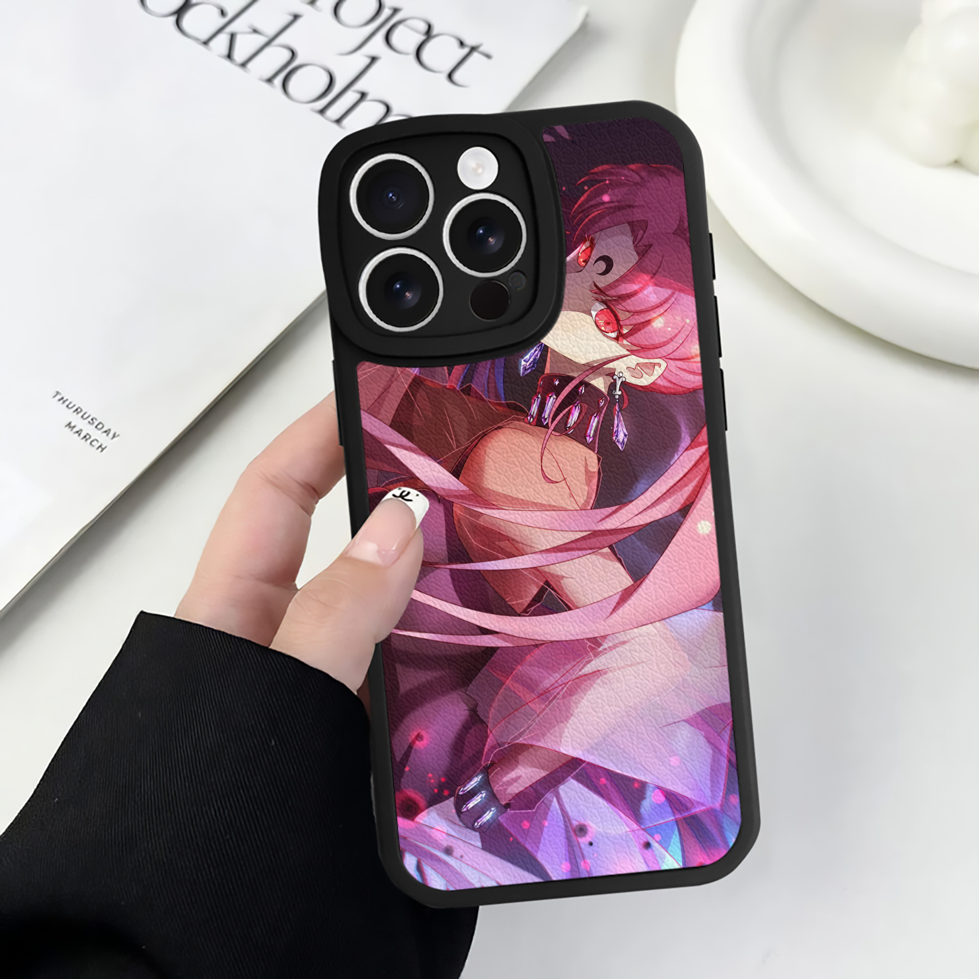（画像用） 美少女戦士セーラームーン Sailor Moon 【iPhone 16シリーズ対応】シリコンスマホケース（レザー調） 材質：シリコン